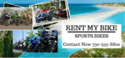 Sports Bikes On Rent in Goa +91 22 6836 3333  